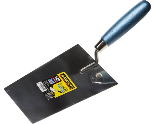 Кельма трапеция 180 мм, нержавеющее полотно, деревянная рукоятка STAYER 0830-18