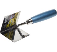 Кельма для внутренних углов 80x60 мм, нержавеющее полотно, деревянная рукоятка STAYER 0836