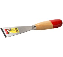 Шпатель для удаления ржавчины MAXFlat, 50 мм, усиленное стальное полотно, деревянная ручка STAYER 1002-50