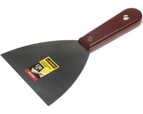 Шпатель MAXFlat, 120 мм, пластиковая ручка, стальной STAYER 1003-120