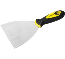 Шпатель MAXFlat, 120 мм, профилированное полотно, двухкомпонентная ручка, нержавеющий STAYER 10041-12