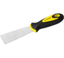 Шпатель MAXFlat, 40 мм, профилированное полотно, двухкомпонентная ручка, нержавеющий STAYER 10041-04