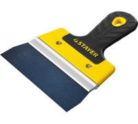 Фасадный шпатель PROFlat, 150 мм, усиленная алюминиевая направляющая, двухкомпонентная ручка, анодированный STAYER 10045-15