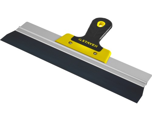 Фасадный шпатель PROFlat, 350 мм, усиленная алюминиевая направляющая, двухкомпонентная ручка, анодированный STAYER 10045-35