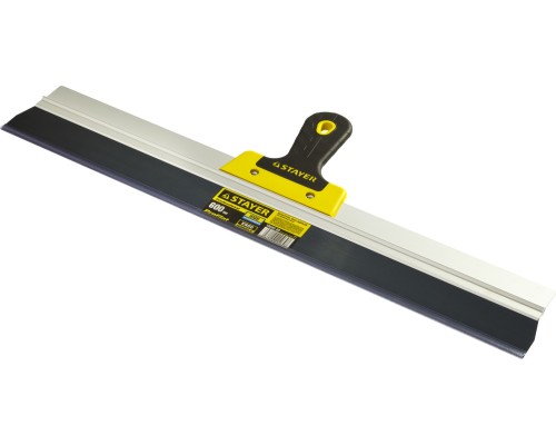 Фасадный шпатель PROFlat, 600 мм, усиленная алюминиевая направляющая, двухкомпонентная ручка, анодированный STAYER 10045-60