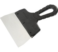 Нержавеющий фасадный шпатель PROFlat, 150 мм, пластиковая ручка STAYER 1008-15