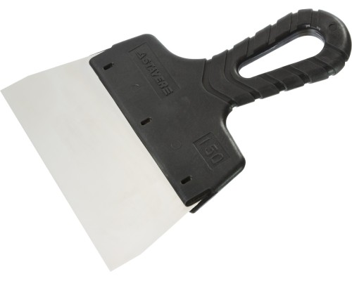 Нержавеющий фасадный шпатель PROFlat, 150 мм, пластиковая ручка STAYER 1008-15
