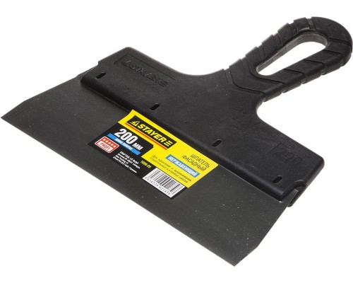 Нержавеющий фасадный шпатель PROFlat, 200 мм, пластиковая ручка STAYER 1008-20