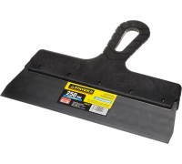 Нержавеющий фасадный шпатель PROFlat, 250 мм, пластиковая ручка STAYER 1008-25