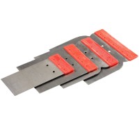 Поверхностные шпатели в наборе, 4 шт: 50, 80, 100, 120 мм, стальные STAYER 1011-H4