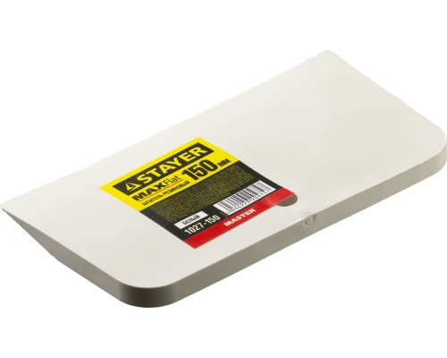 Резиновый шпатель MAXFlat, 150 мм, для затирки швов эластичный, белый STAYER 1027-150