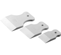 Набор белых резиновых шпателей MAXFlat, 40 мм, 60 мм, 80 мм, для затирки швов эластичные STAYER 1027-H3