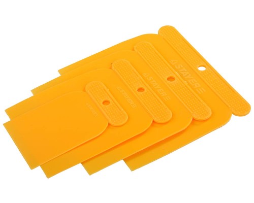 Поверхностные шпатели в наборе, пластиковые, 4 шт: 50, 80, 100, 120 мм STAYER 1010-H4