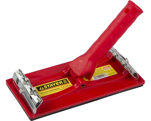 Терка для шлифования с держателем под телескопическую ручку 210x105 мм STAYER 3570-10