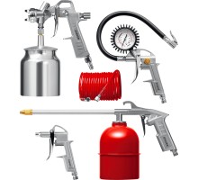 Универсальный набор пневмоинструмента ORION-5S, 5 предметов, с нижним бачком STAYER 06487-H5_z01