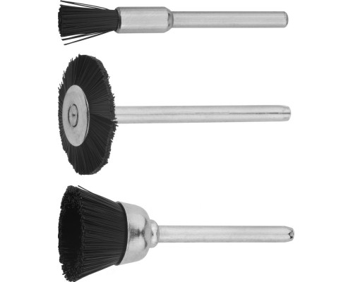 Набор щеток нейлоновых для гравера 3 шт. STAYER 29914-H3