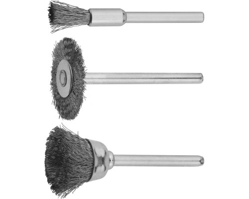 Набор щеток для гравера и электродрели 3 предм. STAYER 29915-H3