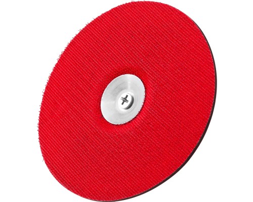 Опорная тарелка на липучке для дрели d 125 мм, резиновая STAYER 35740-125