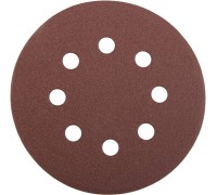  Круг "PROFI" из абразивной бумаги на велкро основе, 8 отв., P120, 125мм STAYER 3580-125-120