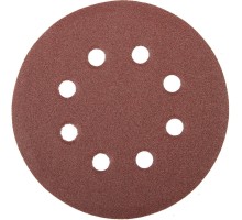  Круг шлифовальный универсальный "MASTER" из абразивной бумаги на велкро основе, 8 отверстий, Р100, 125мм STAYER 35452-125-100