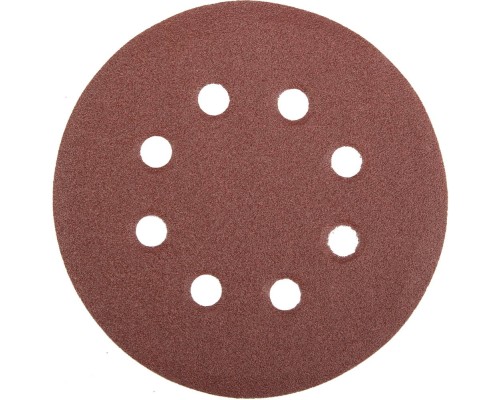  Круг шлифовальный универсальный "MASTER" из абразивной бумаги на велкро основе, 8 отверстий, Р120, 125мм STAYER 35452-125-120