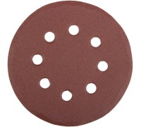  Круг шлифовальный универсальный "MASTER" из абразивной бумаги на велкро основе, 8 отверстий, Р180, 125мм STAYER 35452-125-180