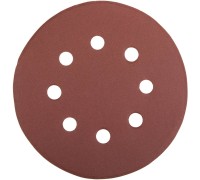  Круг шлифовальный универсальный "MASTER" из абразивной бумаги на велкро основе, 8 отверстий, Р320, 125мм STAYER 35452-125-320