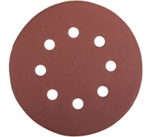  Круг шлифовальный универсальный "MASTER" из абразивной бумаги на велкро основе, 8 отверстий, Р320, 125мм STAYER 35452-125-320