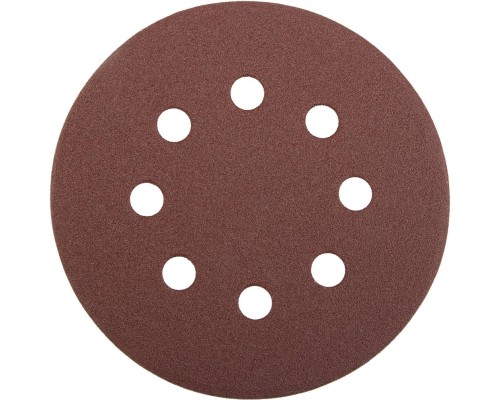  Круг "PROFI" из абразивной бумаги на велкро основе, 8 отв., P80, 125мм STAYER 3580-125-080