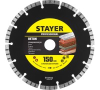 Сегментный алмазный диск BETON 150 мм (22.2x7x2.4 мм) STAYER 3660-150_z02