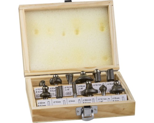 Набор фрез по дереву 12 шт STAYER 2992-H12