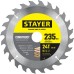 Пильный диск по дереву Construct, 235x30/20 мм, 24Т, технический рез STAYER 3683-235-30-24_z01