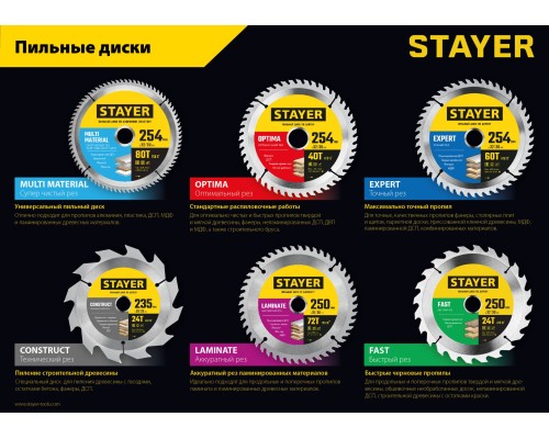 Пильный диск по дереву Fast, 180x30/20 мм, 20Т, быстрый рез STAYER 3680-180-30-20_z01