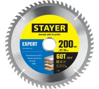 Пильный диск по дереву Expert, 200x32/30 мм, 60Т, точный рез STAYER 3682-200-32-60_z01