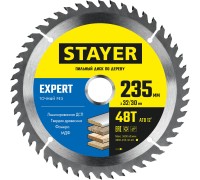 Пильный диск по дереву Expert, 235x32/30 мм, 48Т, точный рез STAYER 3682-235-32-48_z01