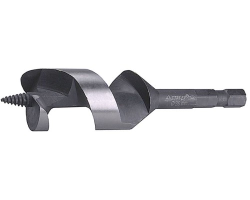 Спиральное сверло по дереву 29x130 мм, шестигранный хвостовик STAYER 29480-130-29