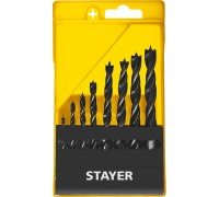 Набор спиральных сверл по дереву M-type, 8 шт: 3-4-5-6-7-8-9-10 мм STAYER 2942-H8_z02