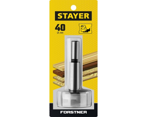 Cверло Форстнера по дереву Forstner, 40 мм, ДСП STAYER 29985-40_z01