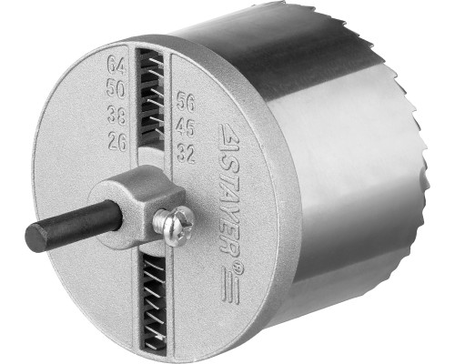 Наборная кольцевая пила по дереву 7 шт, (26-32-38-45-50-56-64x42 мм) STAYER 2956-2