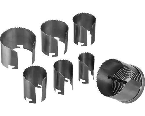 Наборная кольцевая пила по дереву 7 шт, (26-32-38-45-50-56-64x42 мм) STAYER 2956-2