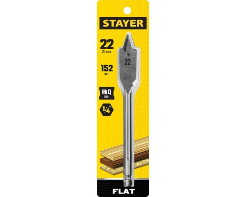 Cверло по дереву Flat, 22x152 мм, перовое STAYER 2950-22_z01