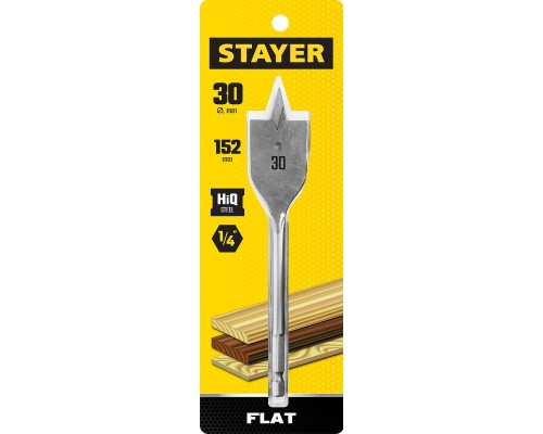Cверло по дереву Flat, 30x152 мм, перовое STAYER 2950-30_z01
