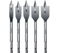 Набор перовых сверл по дереву Flat, 5 шт: 12-16-18-20-25 мм STAYER 2950-H5