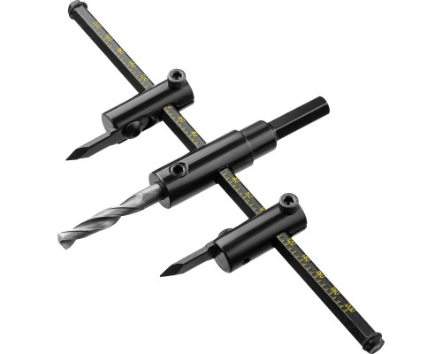 Сверло по дереву регулируемое Балеринка, d 40-200 мм, двурезцовое STAYER 2944-200