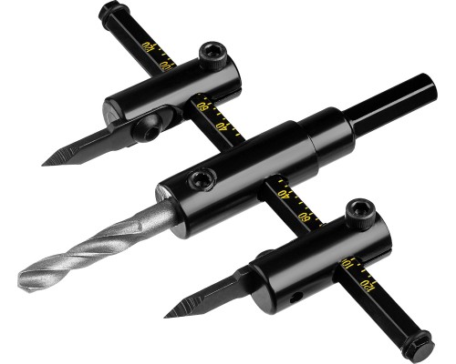 Сверло по дереву регулируемое Балеринка, d 30-120 мм, двурезцовое STAYER 2944