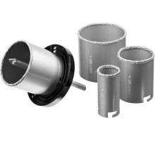 Набор кольцевых коронок 6 шт, 33, 53, 67, 73 мм, карбид вольфрама STAYER 33345-H6