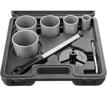 Набор кольцевых коронок 8 шт, 33, 53, 67, 73, 83 мм, карбид вольфрама STAYER 33345-H8