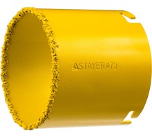 Кольцевая коронка 73 мм, L 55 мм, карбид вольфрама STAYER 33345-73