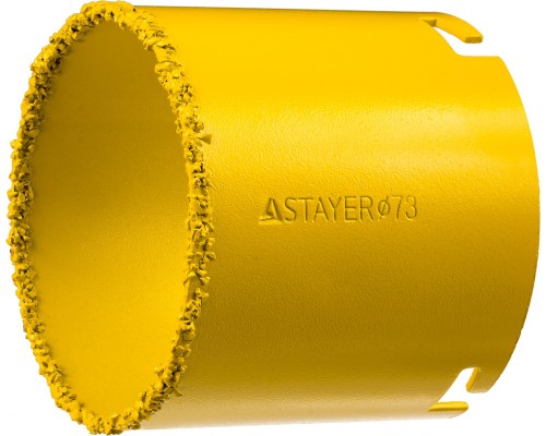 Кольцевая коронка 73 мм, L 55 мм, карбид вольфрама STAYER 33345-73
