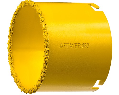 Кольцевая коронка 83 мм, L 55 мм, карбид вольфрама STAYER 33345-83